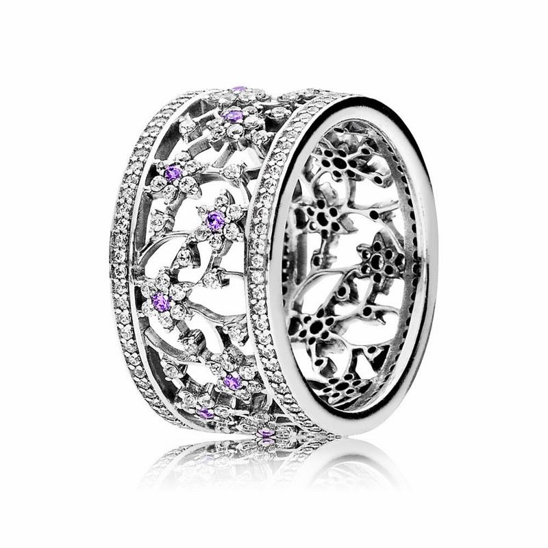 Pandora Forget Me Not Stackable Ring Silver Egypt UF0672319